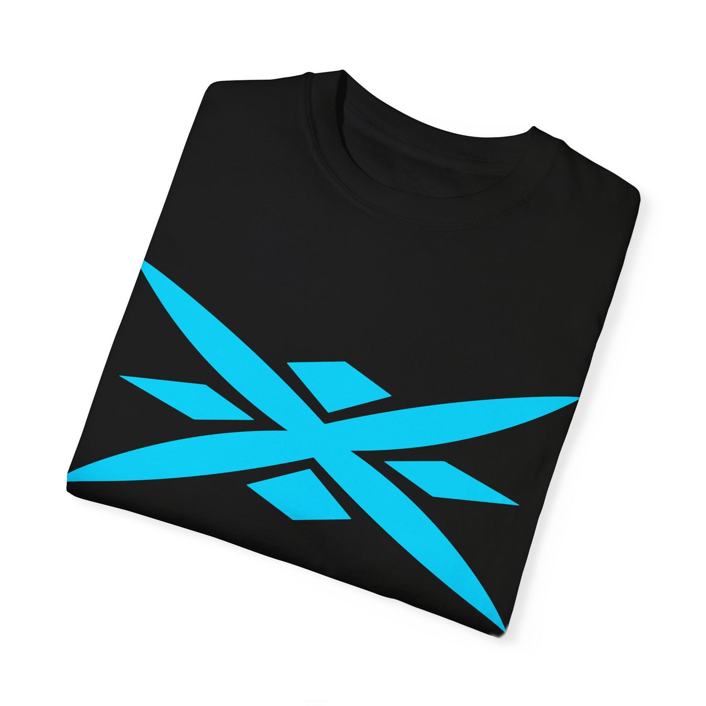 Diamond X Tee – Treasure Awaits | Bold Cyan Design