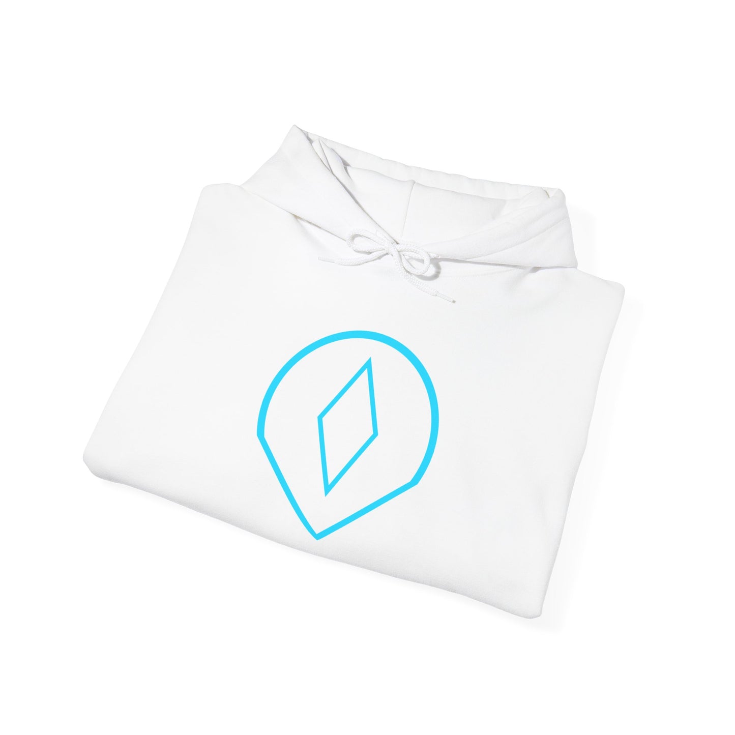 Cyan Symbol hoodie – Bold, Unique, Creative Vibes, Black background