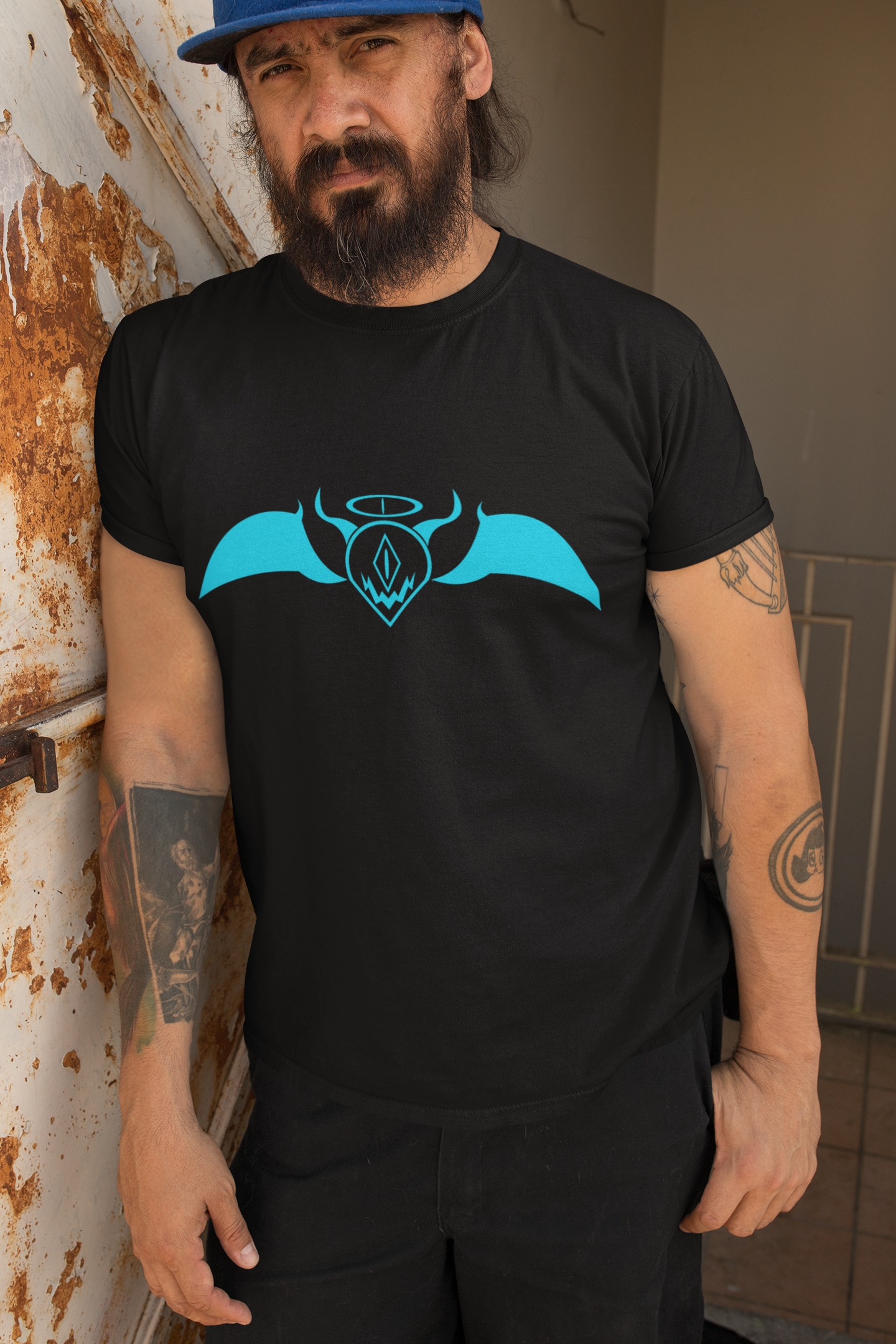 Devangel Icon Tee – Half Devil, Half Angel | Black or White