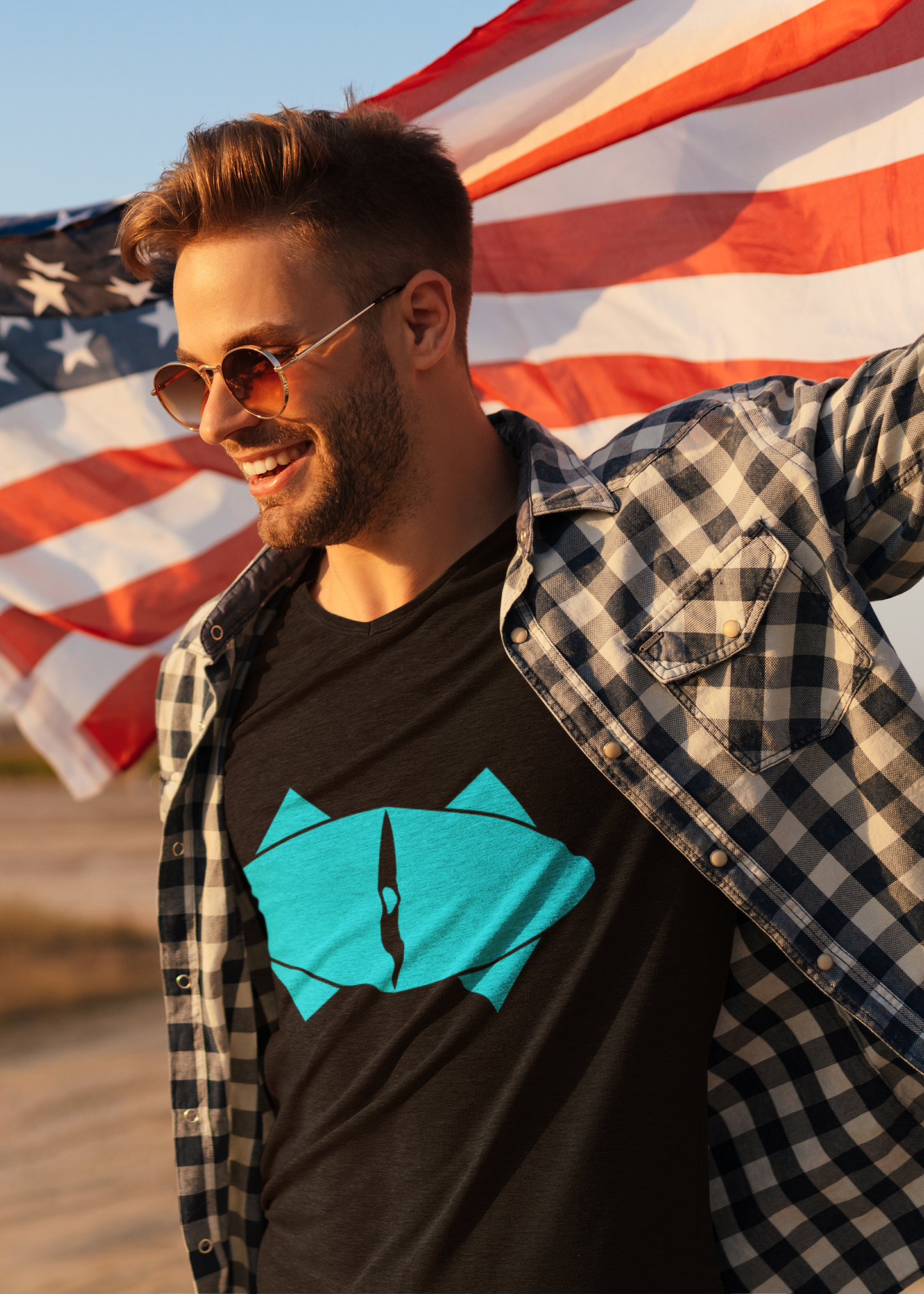 Big Lion Eye Tee – See with Courage | Symbol of Confidence & Bravery