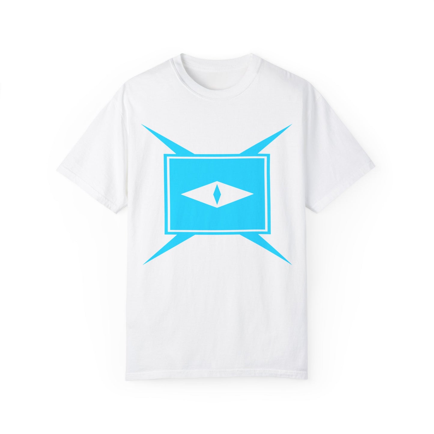Screen Eye Tee – Vision of Mystery | Bold Cyan Design