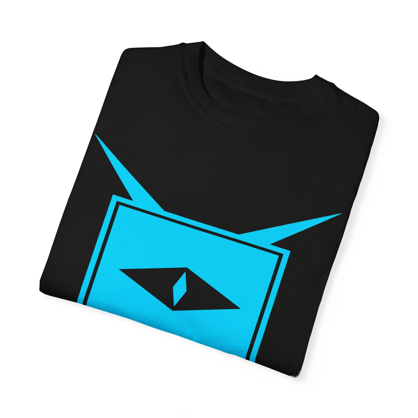 Screen Eye Tee – Vision of Mystery | Bold Cyan Design